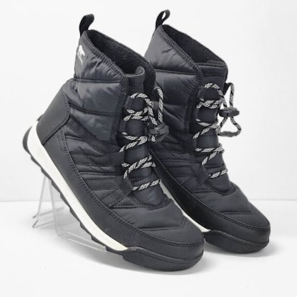 SOREL Shoes - SOREL WOMEN'S  Whitney II Short Lace Waterproof Boots black Size 7 EUC